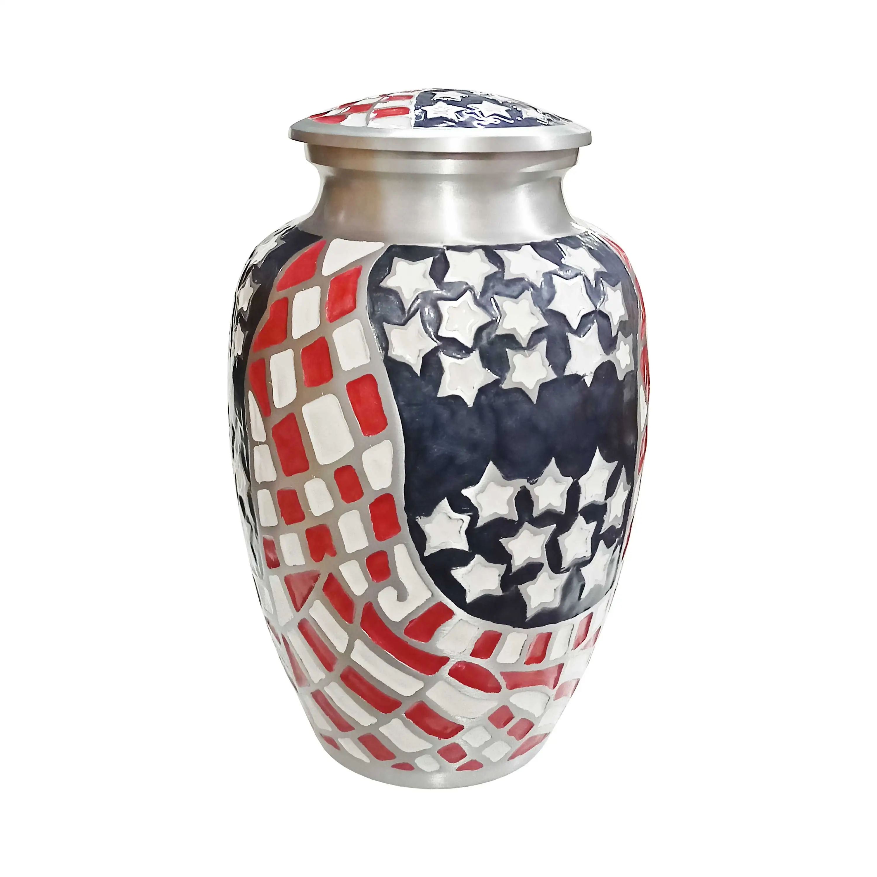 Hot Selling High Quality Metal Customized Cremation Urns Brass Urn For Ashes aluminum very beautiful urn and very  cheap cost