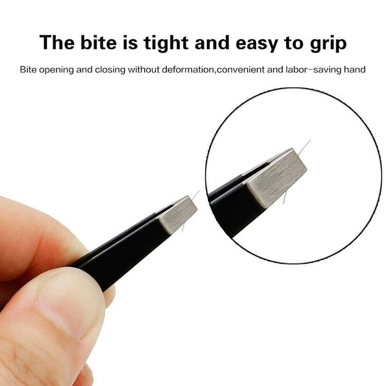 Пинцет для бровей RMI фирменная этикетка зажим удаления волос Радужный цвет личная гигиена набор пинцетов наращивания ресниц из нержавеющей стали