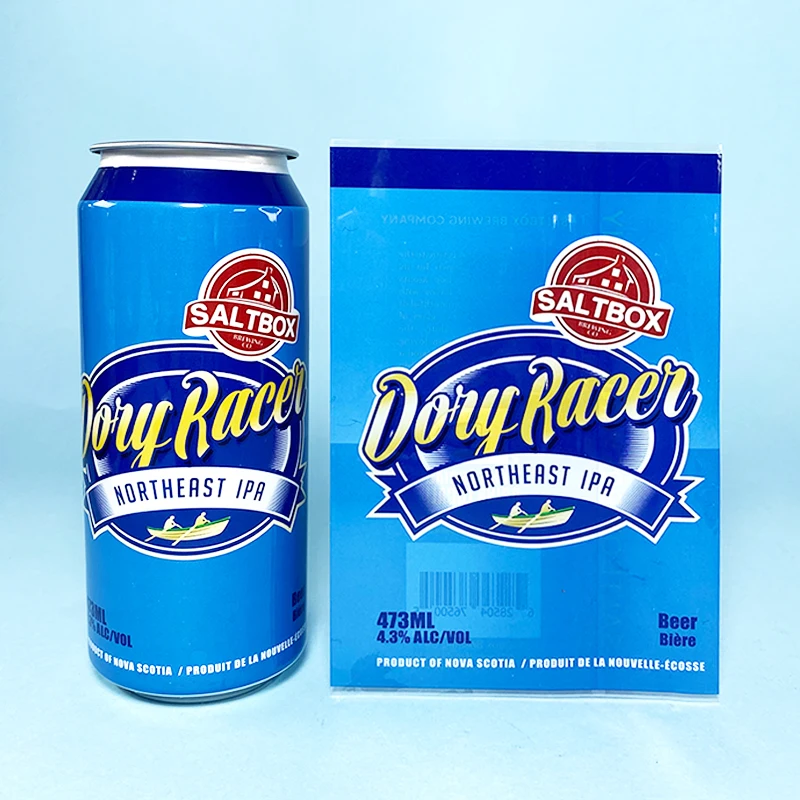 Printed pvc shrink sleeve Aluminum Soda Beverage Can Packing,Custom Beer Aluminum Cans Packaging Shrink Label