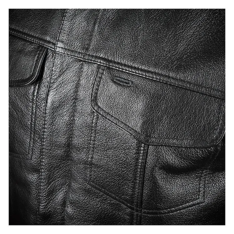 Высококачественный жилет из воловьей кожи без рукавов куртка для мужчин от производителя мотоциклетный кожаный на заказ