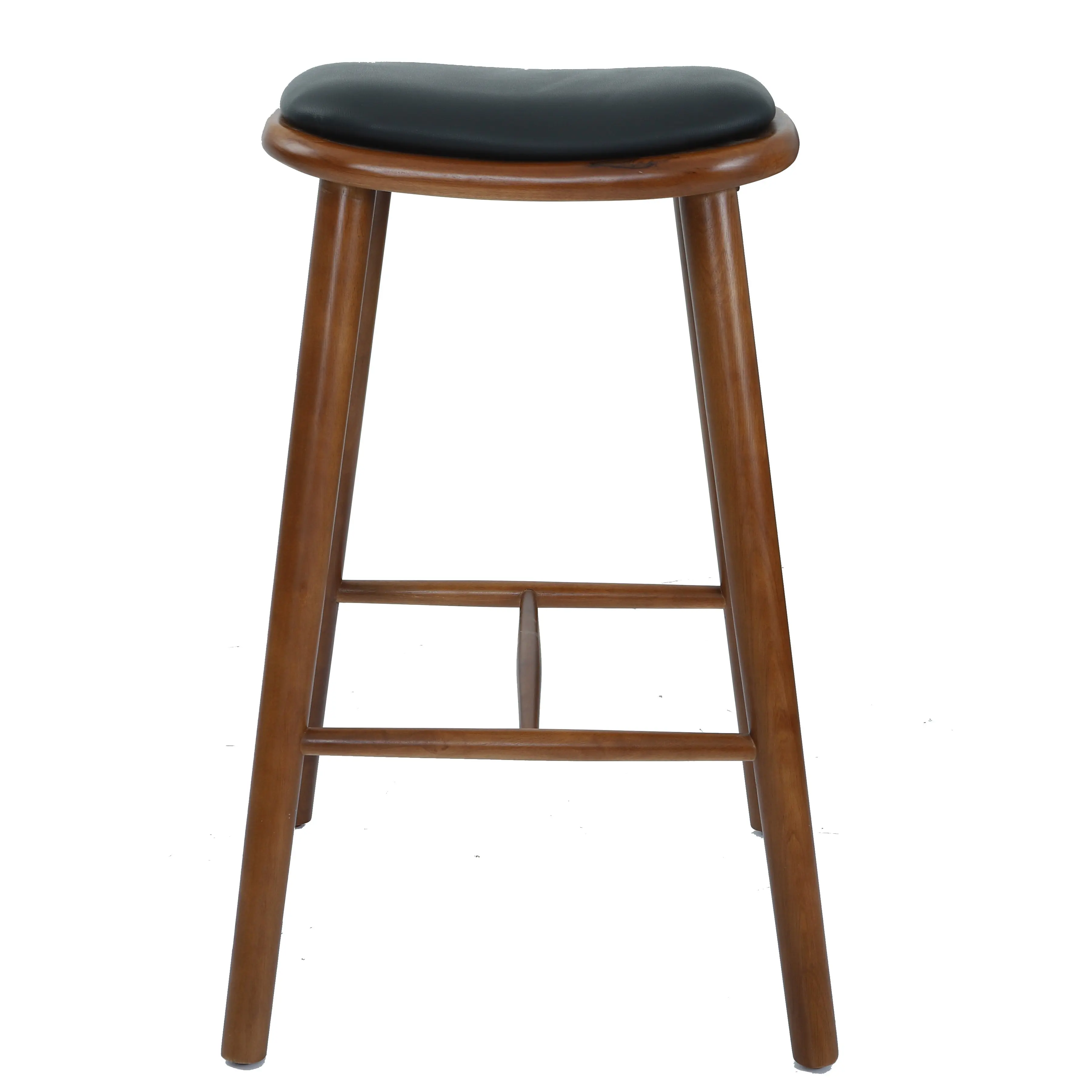 High Stool Barstools rubber Wood Nordic Bar Stool Modern Minimalist Bar Chair