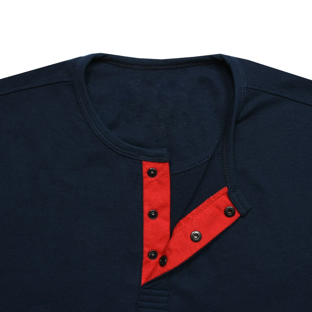 Cheap Price Round Neck SNAP Button POLO T Shirt Tshirt Blank 100% Cotton Plain Tshirt Men Casual Wear OEM Cotton Custom 1 Piece