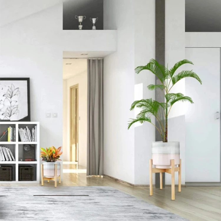 Best Seller Improve The Decor Of Your Living Room Dining Room Wooden Plant Stand Flower Pots Holder