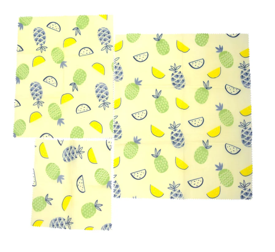 
New Products Sustainable Plastic Free Food Storage Beeswax Food Wraps 