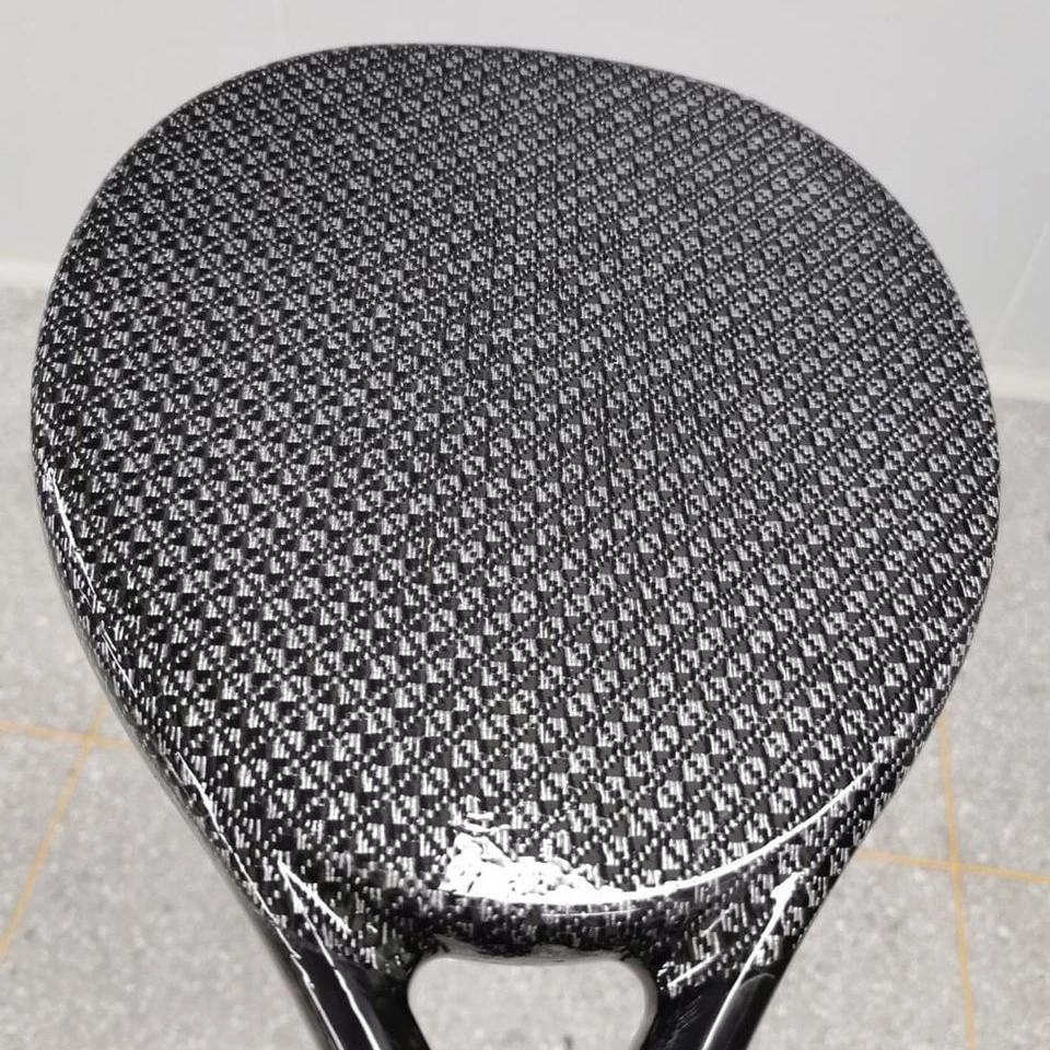 diamond/teardrop/round shape custom logo light weight high quality pro fiberglass carbon 3k 12k 18k padel racket