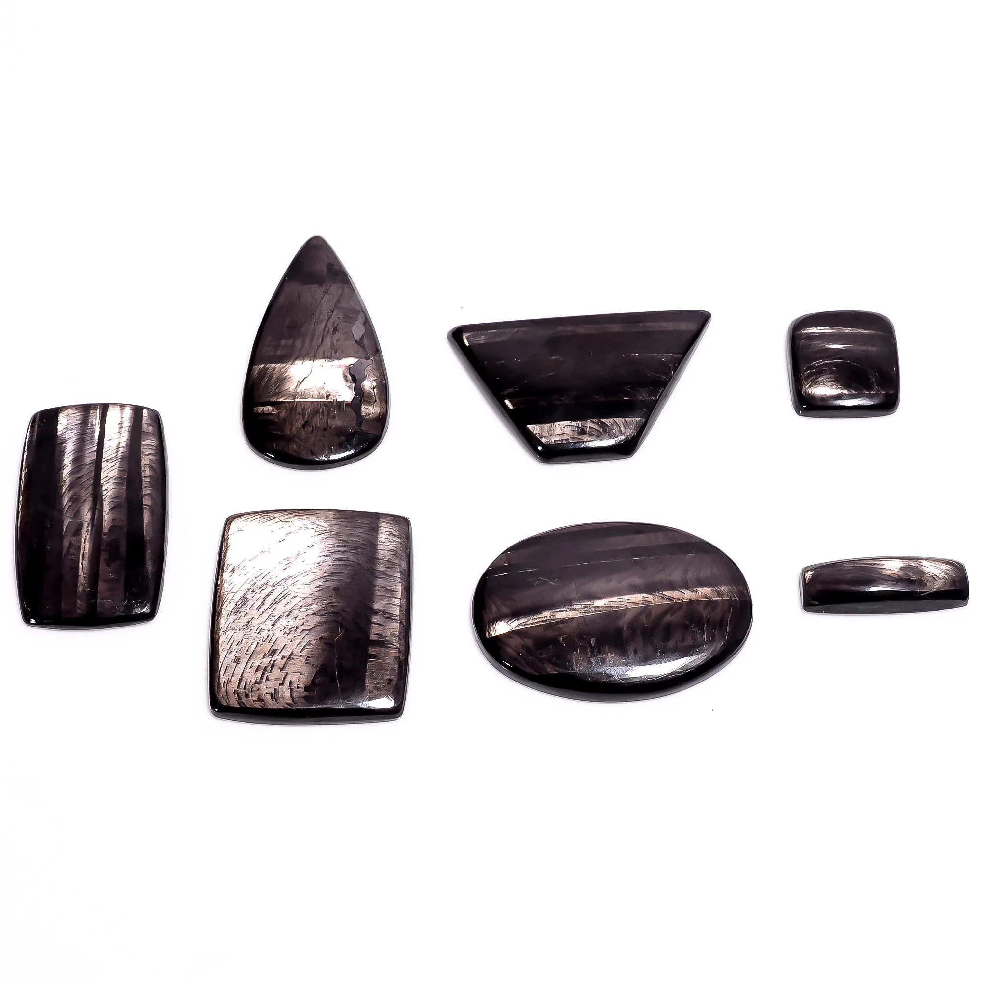 Free Size Natural Hypersthene Stone Smooth Mix Shape Cabochon Lot Per Kilogram from Gemstone Supplier at Wholesale Price Gems