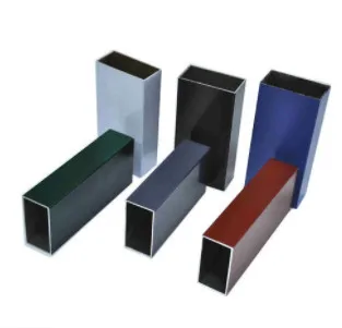 Aluminium extrusion powder coated sprayed profiles
