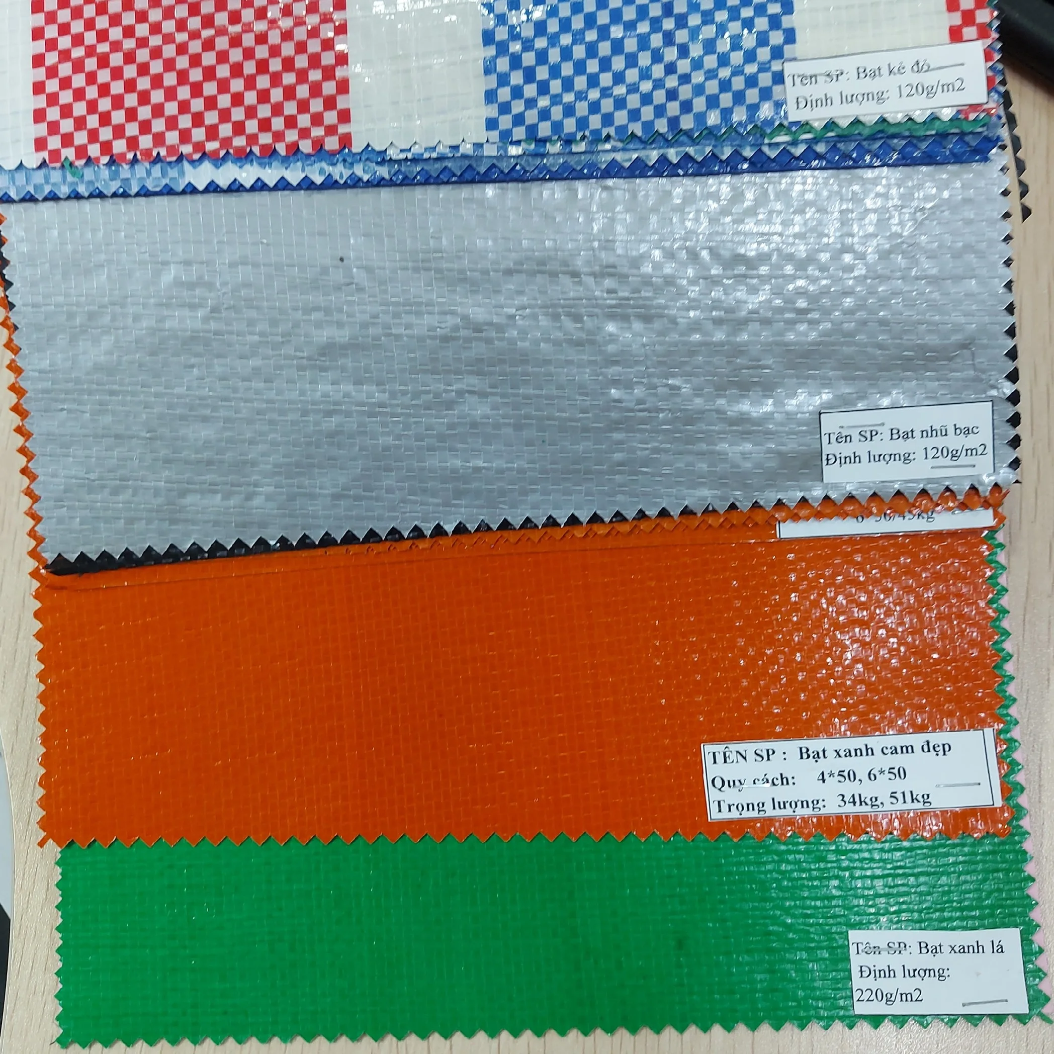 High Quality Waterproof Canvas Fabric Vietnam PE Tarpaulin