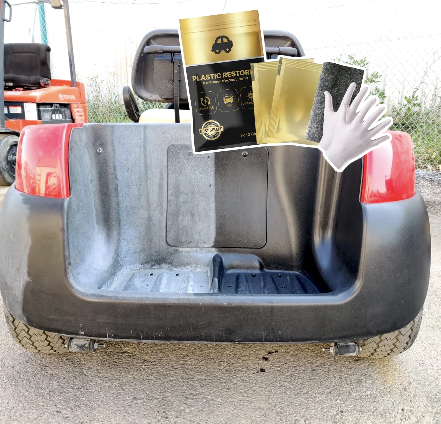 
Plastic Trim Restorer Wipe for Cars Restoration Renew Blacken Worn Out Plastic & Vinyl Rubber Surfaces UV Sunlight 