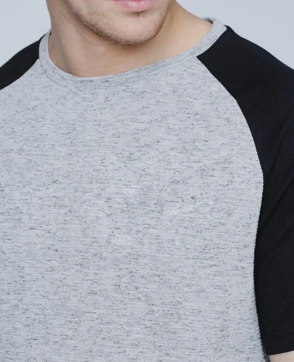  Мужская хлопковая футболка свободного покроя с открытыми плечами