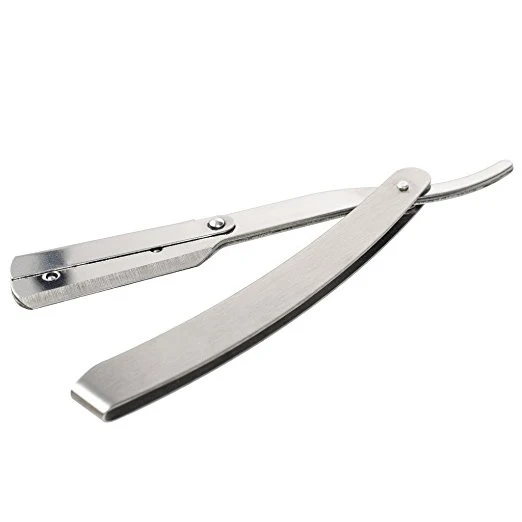 2021 новая модель складной бритвенный станок с фирменной торговой маркой прямая бритва сменные лезвия для парикмахерской