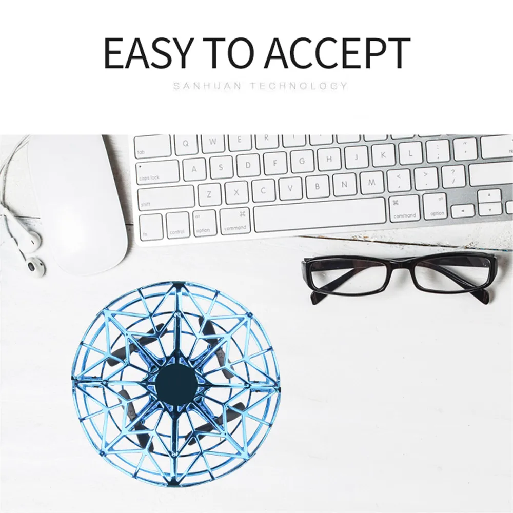 Anti-collision Flying UFO Drone Magic Hand Flying Ball Aircraft Sensing Mini RC Drone UFO Induction Toys Aircraft UFO Toy