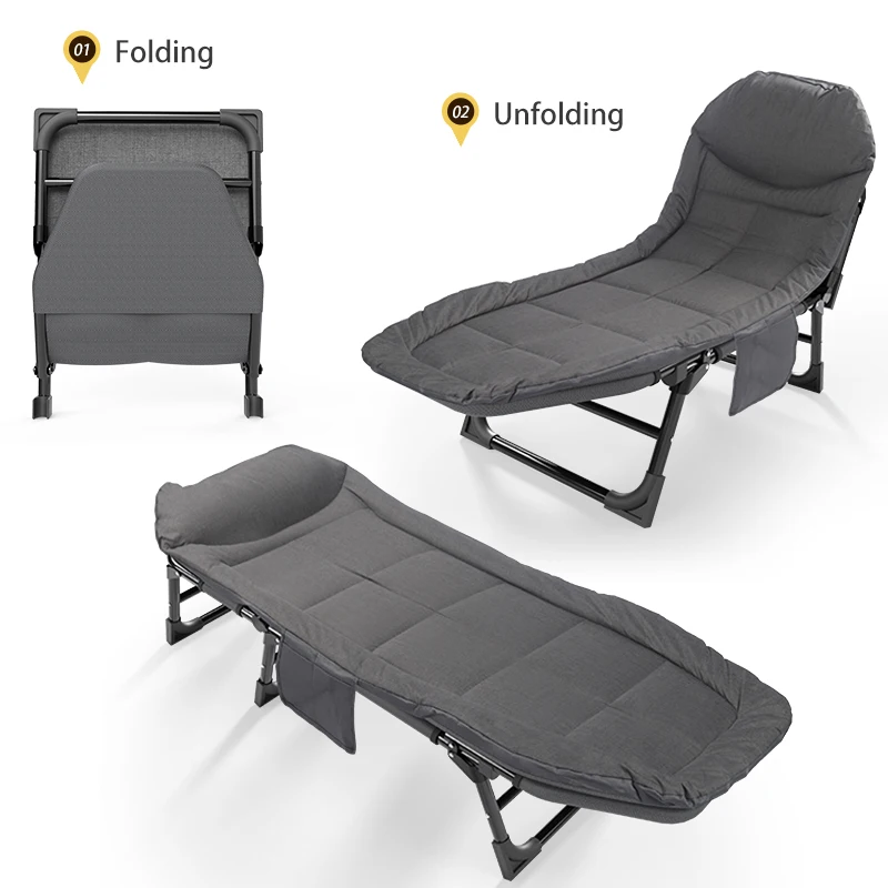 Wholesales Outdoor Multipurpose Hospital Office Camping Single Folding Cot Tent Bed