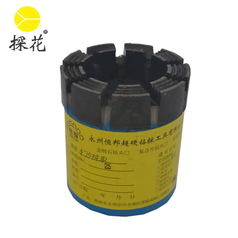 
Geological Core Drilling AQ BQ NQ HQ PQ Wireline Core Drill Bits for Field drilling 75mm 