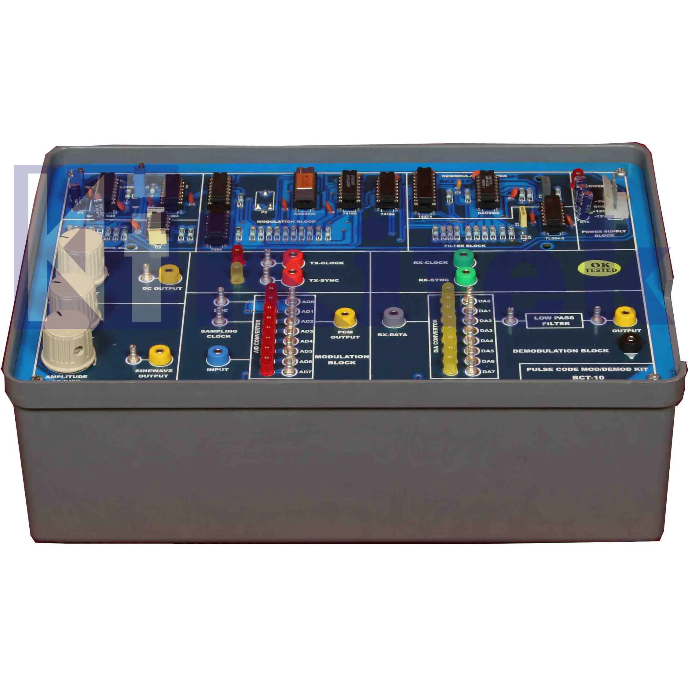 pcm communication trainer kit / digital communication trainer kit / digital modulation trainer kit