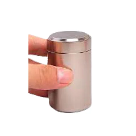 Wholesale Copper Shiny Polished Tea Sugar And Coffee Small Canister Box With Round Shape Kitchen Storage Box