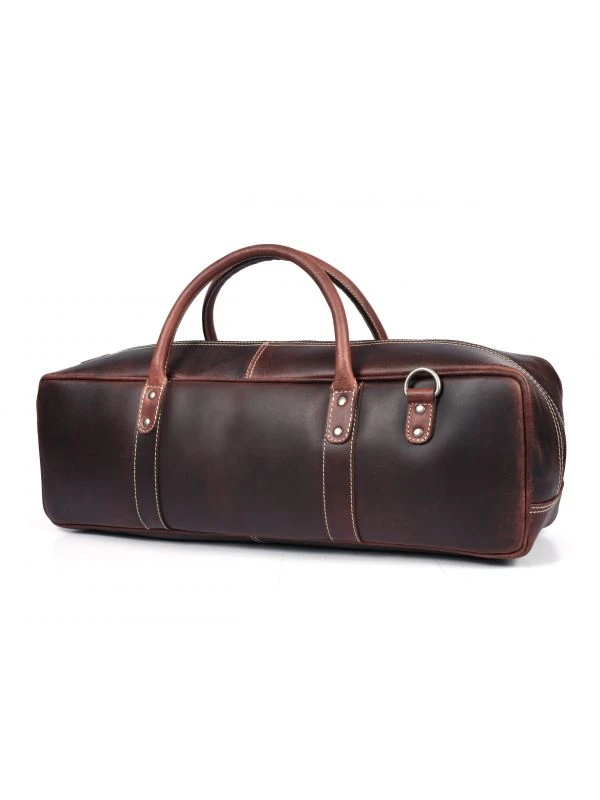 Orignal Leather Knife Roll & Bag Combo Walnut Brown 10 Stretchable Knife Pockets on one side and 4 Leather Grooves on the other