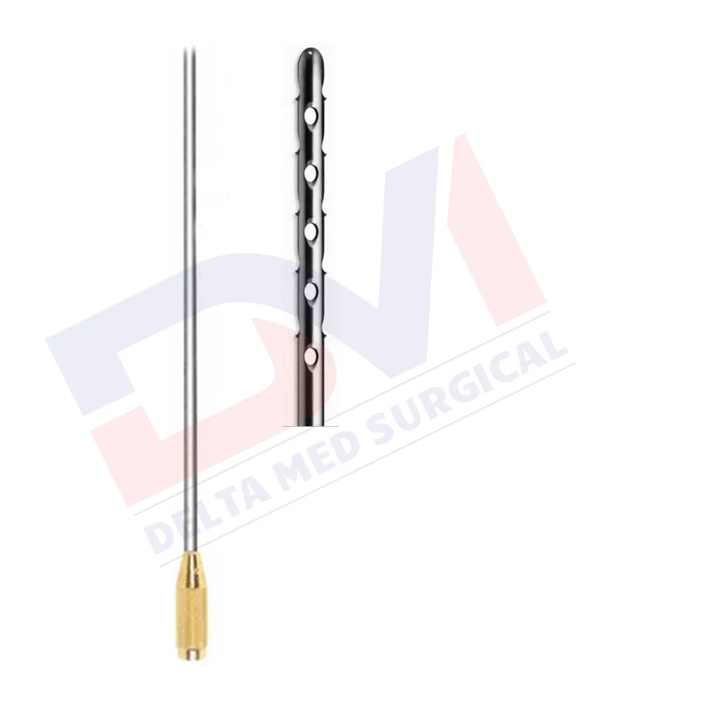 Multi Holes Harvester Cannula, Model 3 with Threaded Handle-delta med surgical