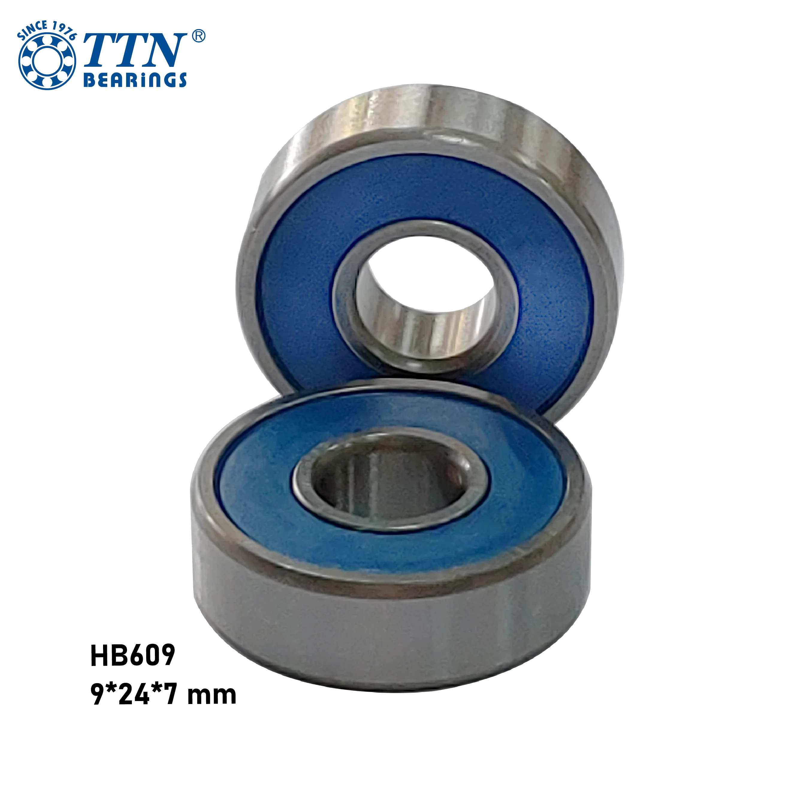 Premium Chrome Steel with Si3N4 Ceramic Ball Hybrid Ceramic Skateboard Bearings
