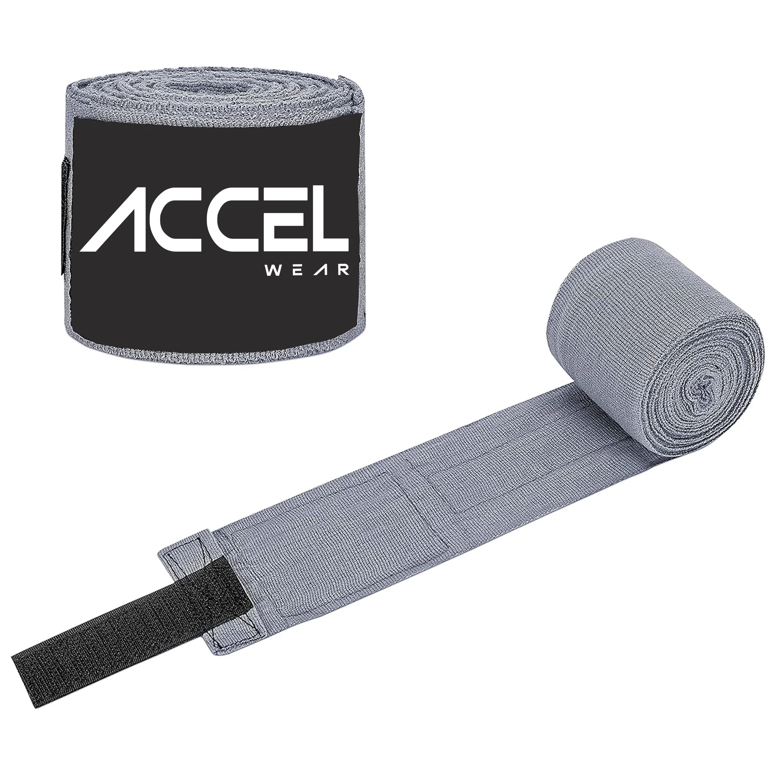 High Quality OEM Custom Logo Hand Wraps Cotton-Polyester Mix for Boxing Training MMA Gym Gel Inner Gloves