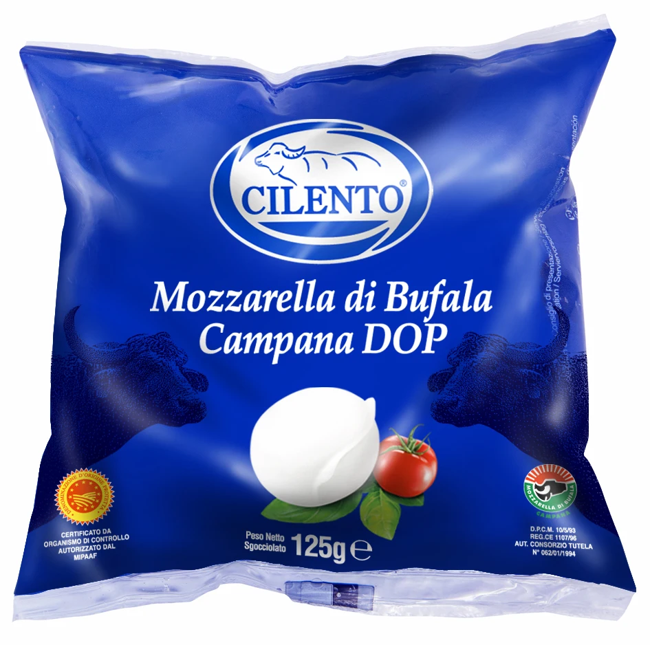 High quality Italian fresh cheese Mozzarella di Bufala Campana PDO bag 125g