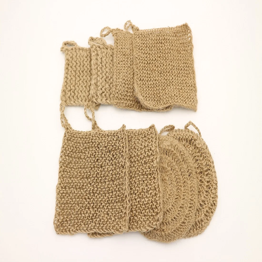 Natural Sisal Net Scrubber to make 100% hand made knitting no use glue coconut shell available