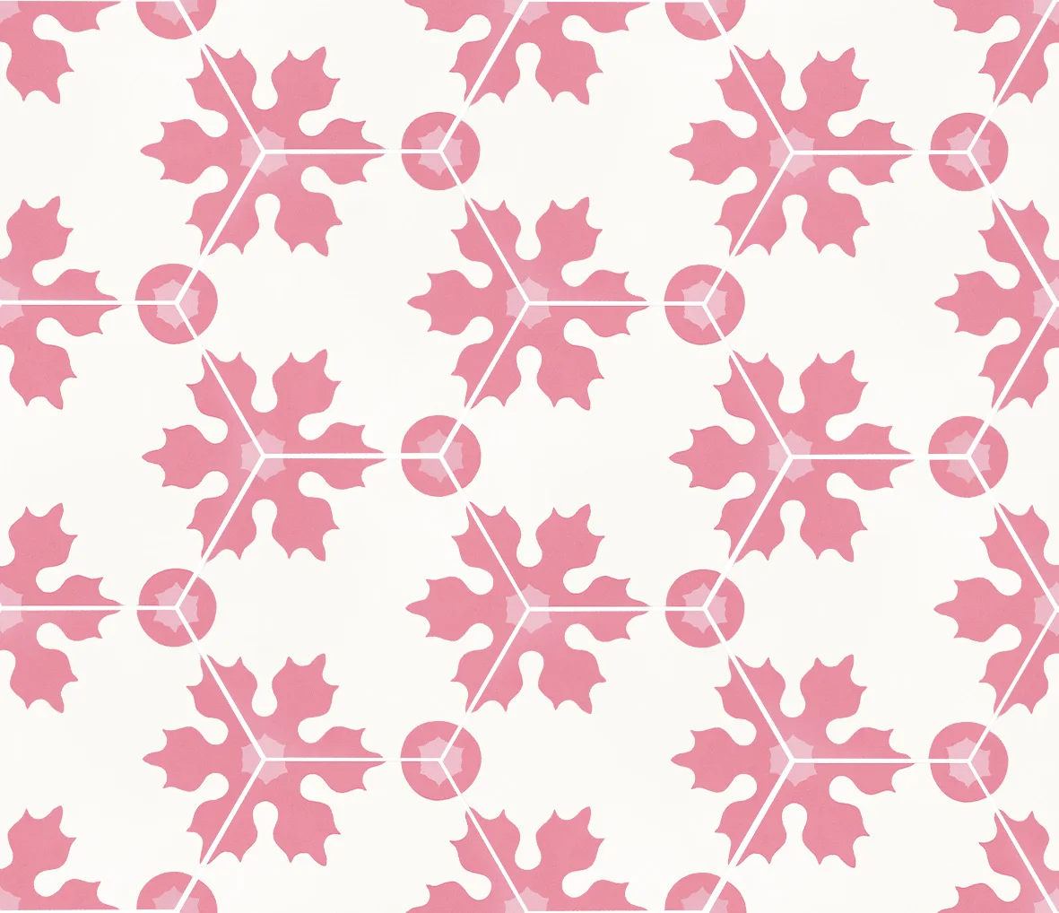 Hexagon cement tiles 230x200x16mm