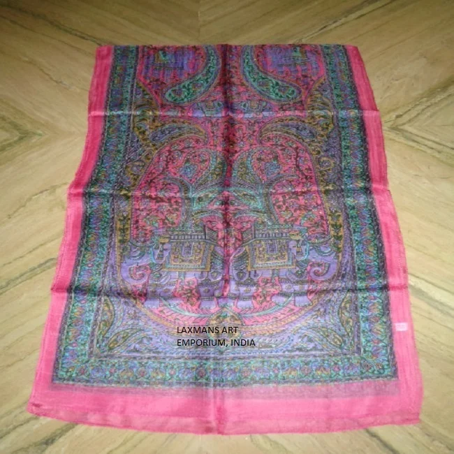 Beautiful Multi Colour Silk Printed 70 x 180 cm Long Scarves/Stoles For Women Wholesale Supplier From India Long Silk Scarves