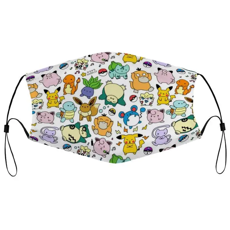 
 Cartoon Prints Custom Face-Mask Reusable Washable mouth cover with your own logo sport face masks  