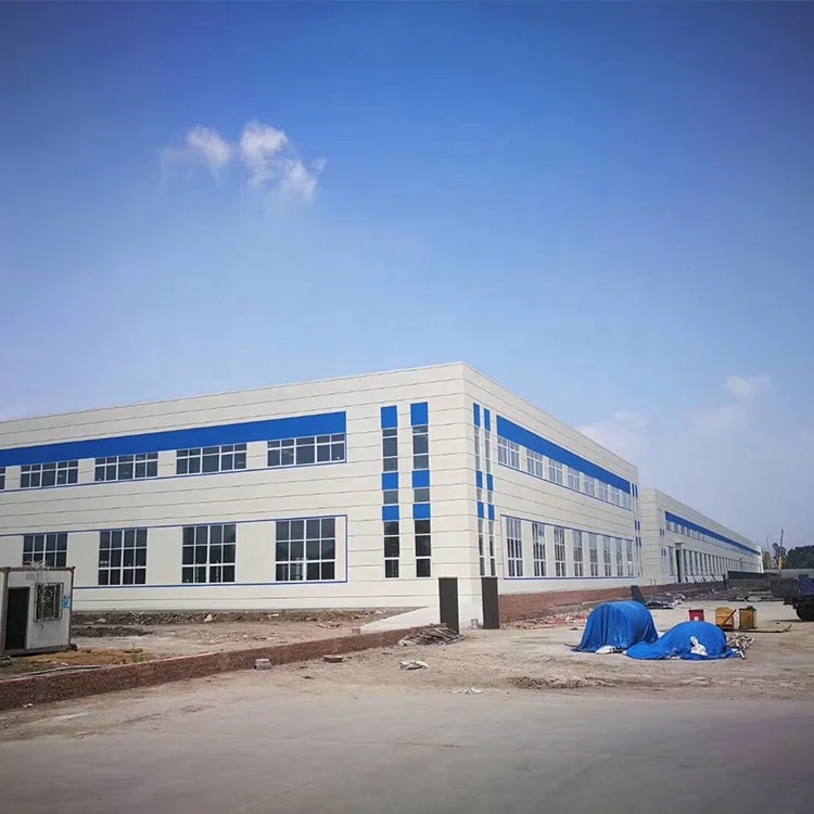 Low price prefabricated steel frame building for warehouse / workshop / hangar