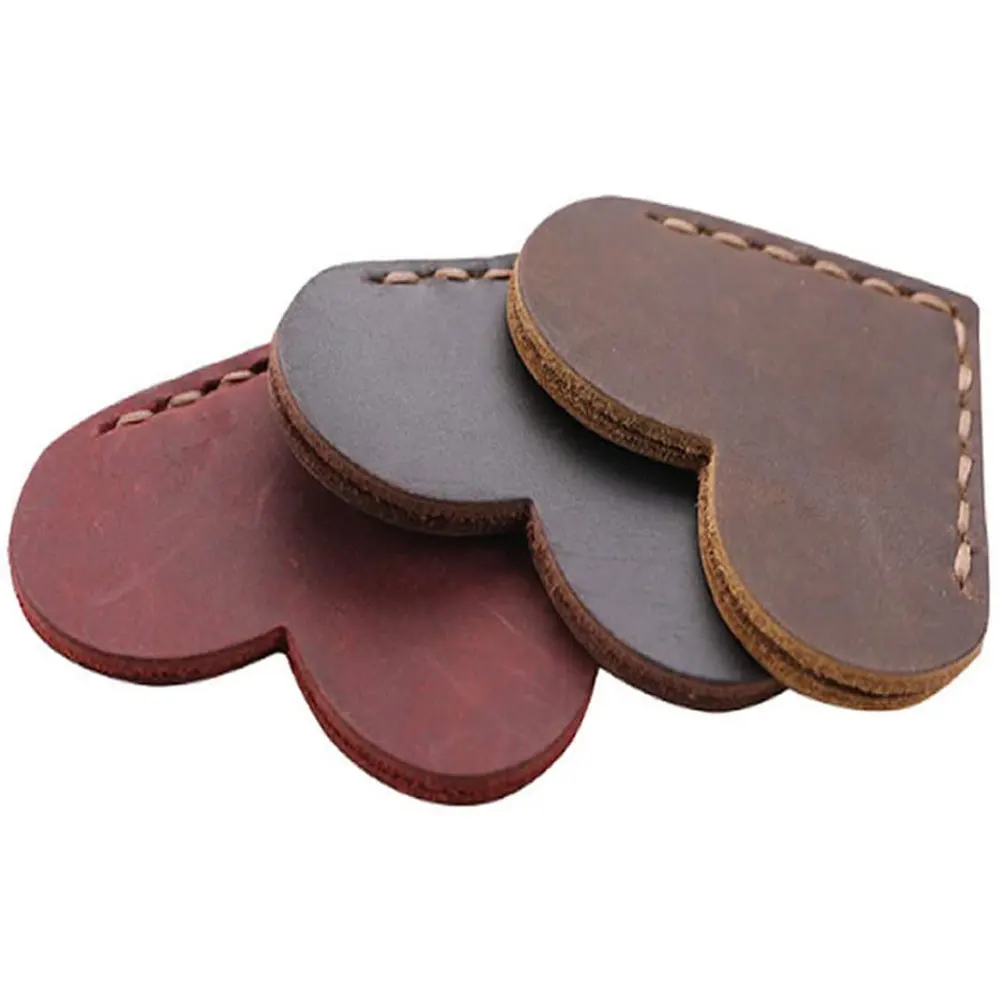 Сделанные вручную закладки из натуральной кожи на заказ, маркер для угловой страницы из искусственной кожи в форме сердца