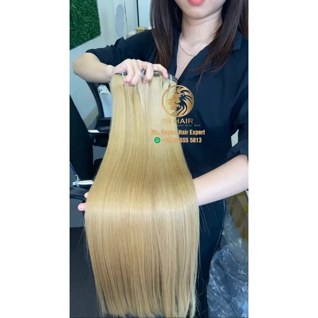 Wholesale 613 blonde bone straight Weave Bundles HD lace Frontal Closure wigs, human hair lace front yexin, raw Indian hair