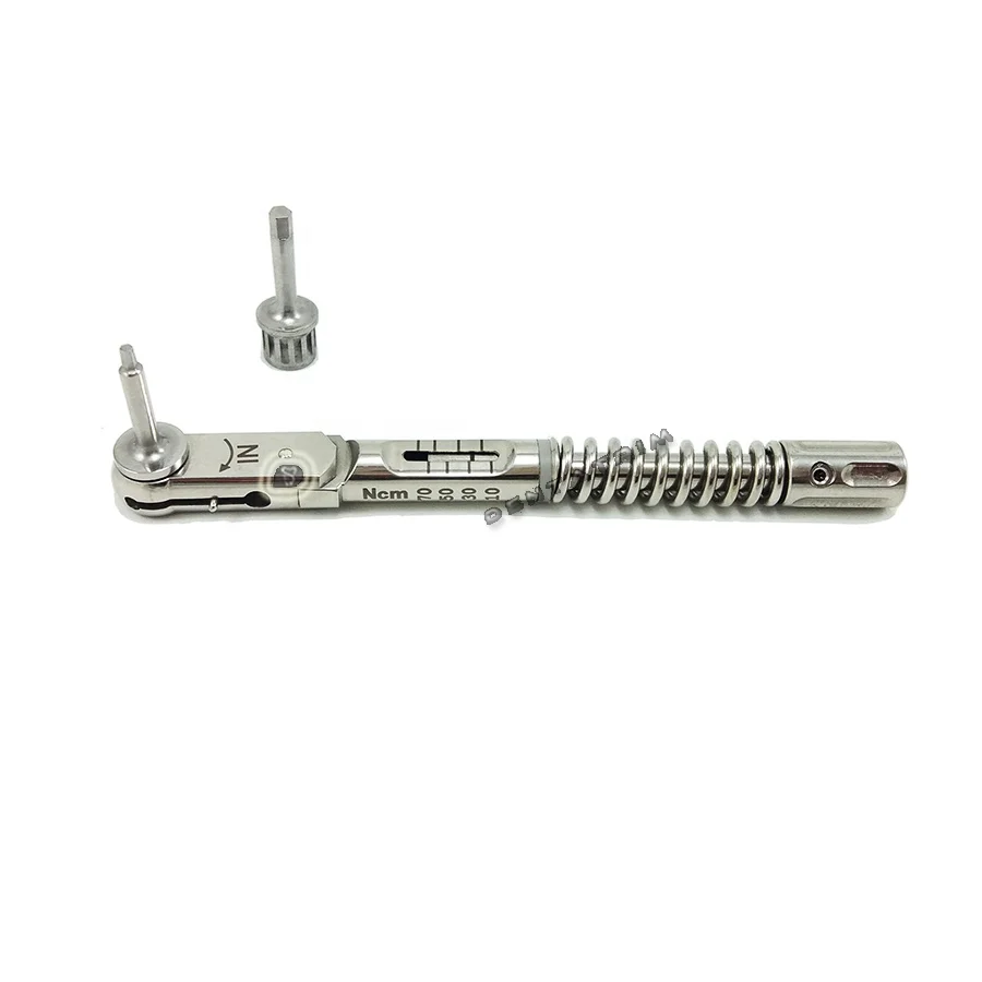 Динамометрический ключ 10-70 нсм динамометрический для зубного импланта с 1 25 и 2 42 мм отвертками Пользовательский логотип стоматологические инструменты