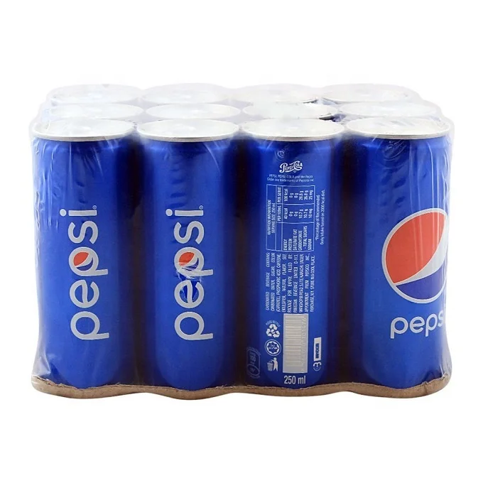 
Canned carbonated drink Cola Pepsi Cola 330ml 