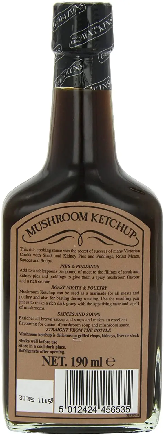 Mushroom Ketchup 190ml (Geo Watkins) United Kingdom