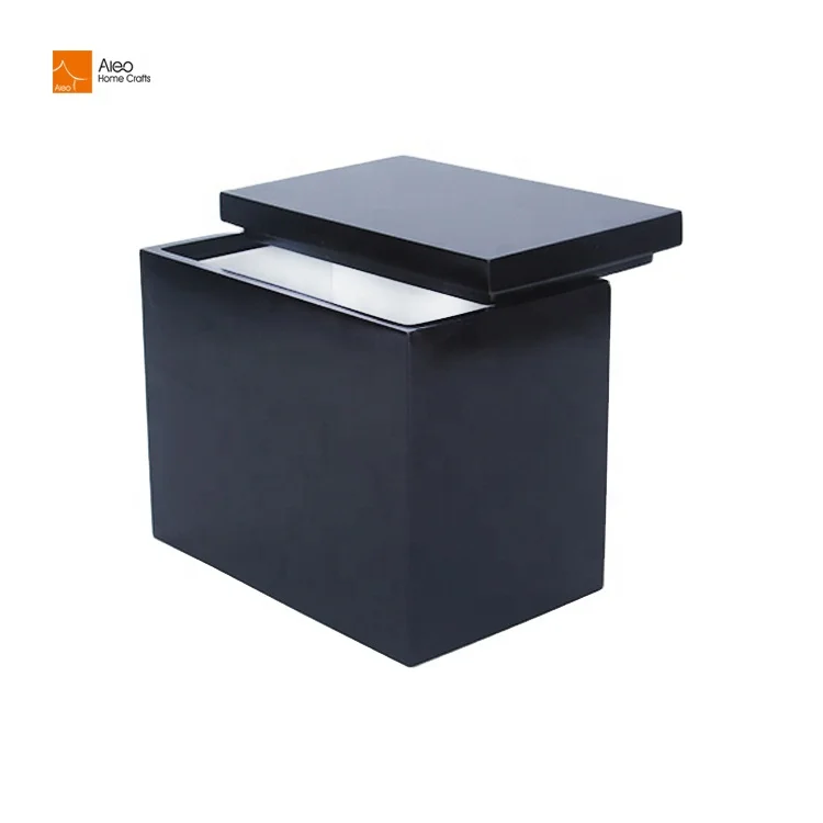 Ведро для льда Aleo из смолы черного цвета инструмент бара пиво вино шампанское с пластиковым внутренним