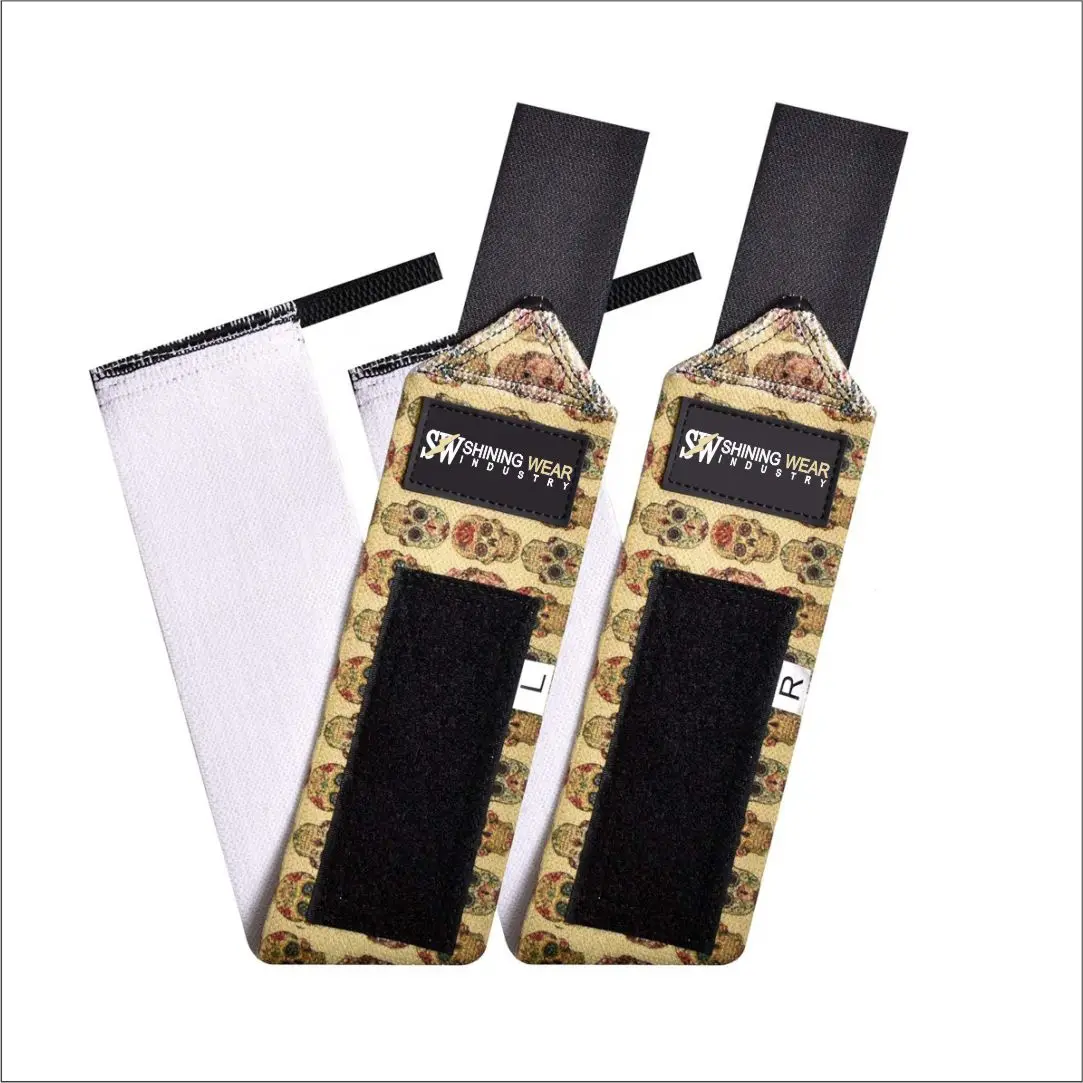 
High quality cotton nylon custom printed elastic Hand wraps pro boxing gym bandage 180 inches support wrist grip 