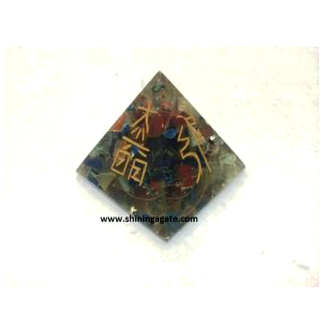 Пирамида Ориона с гравировкой рейки, исцеляющая Пирамида оргонита, естественная оптовая продажа, пирамида оргонита от производителя, искусство и коллекционное Исцеление