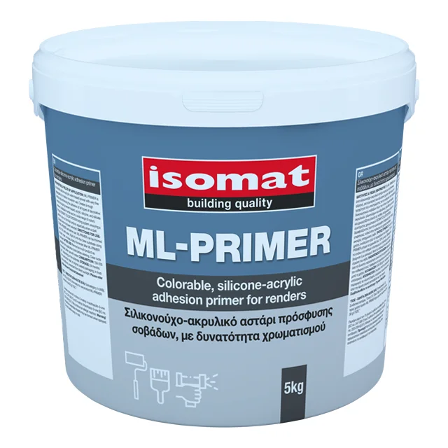 Colorable, silicone-acrylic water-based adhesion primer for renders