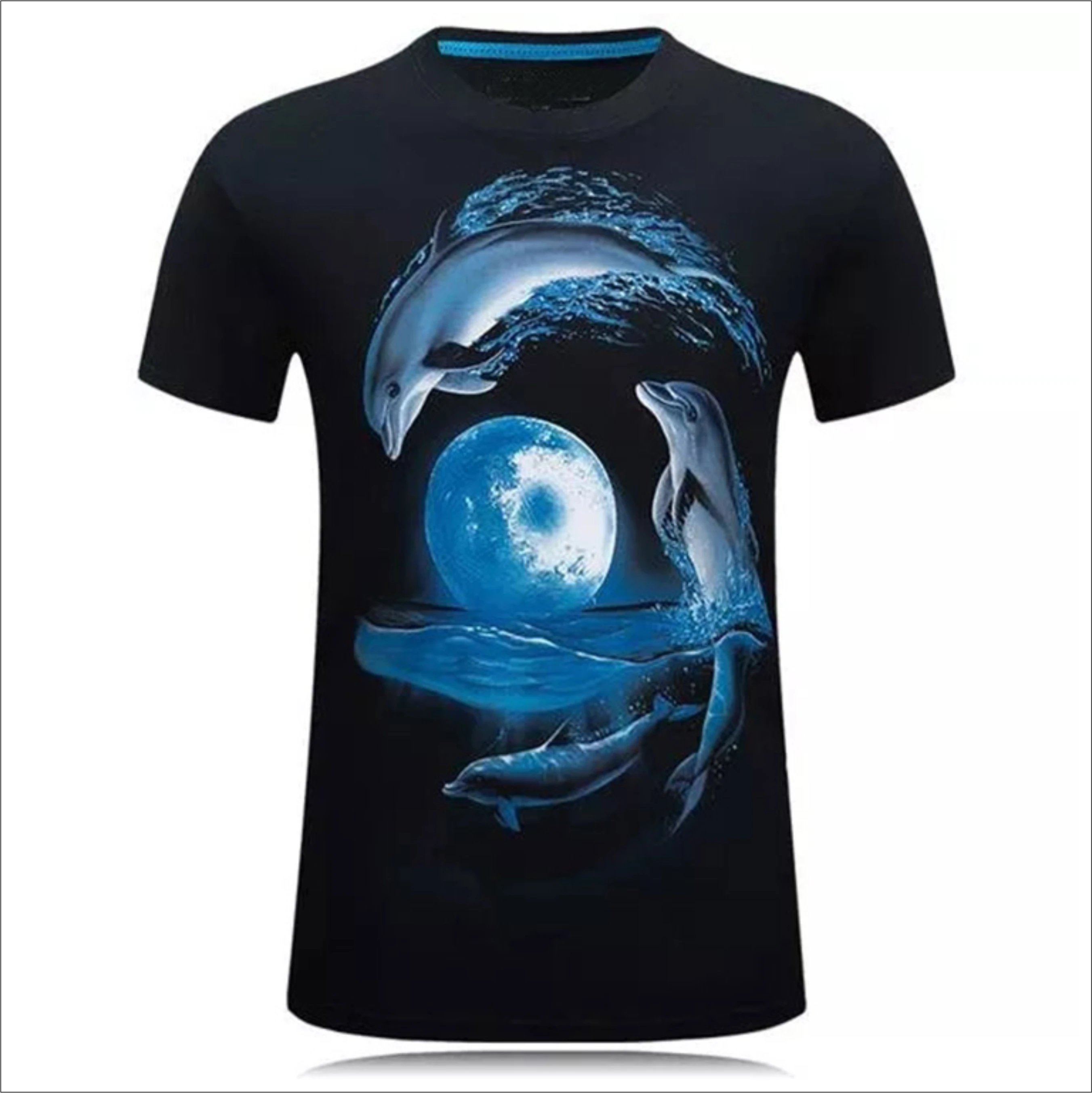 
Sublimation T Shirt 3d T-shirt Wholesale High Quality White Polyester Custom Pattern Logo Sublimation 