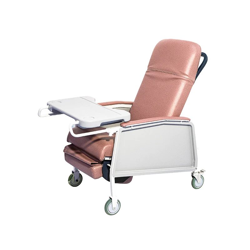 YA-DS-R01 Cheap Price Mobile Medical Hospital Grade Recliner Phlebotomy Chair With Wheels For Patient Room