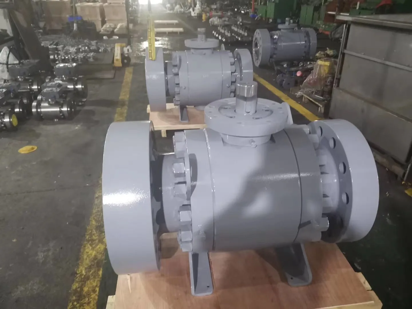 Шаровой кран Trunnion шаровой с магистралью api 6D магистральным управлением потоком газа общий