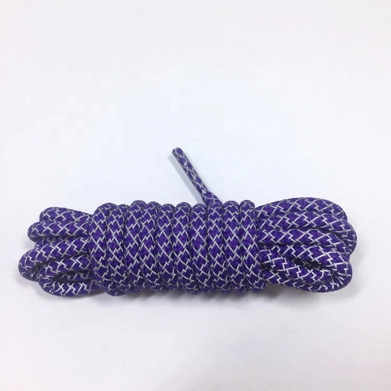 Wholesale boot use online shop sale colorful reflective rope shoelaces