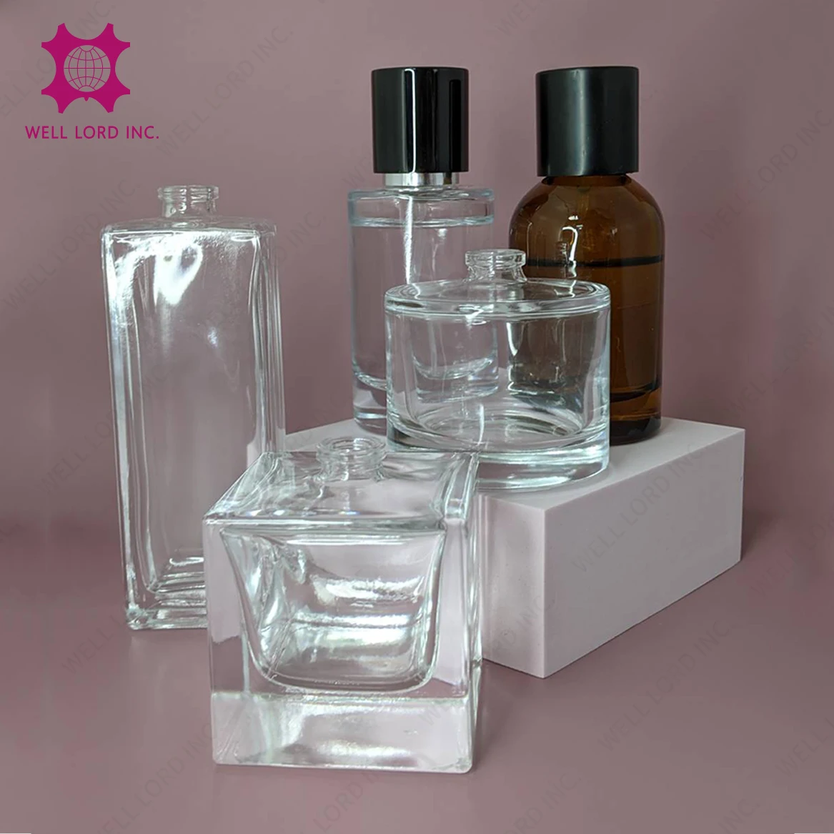 Брендовый пустой флакон для духов фирменный объемом 50