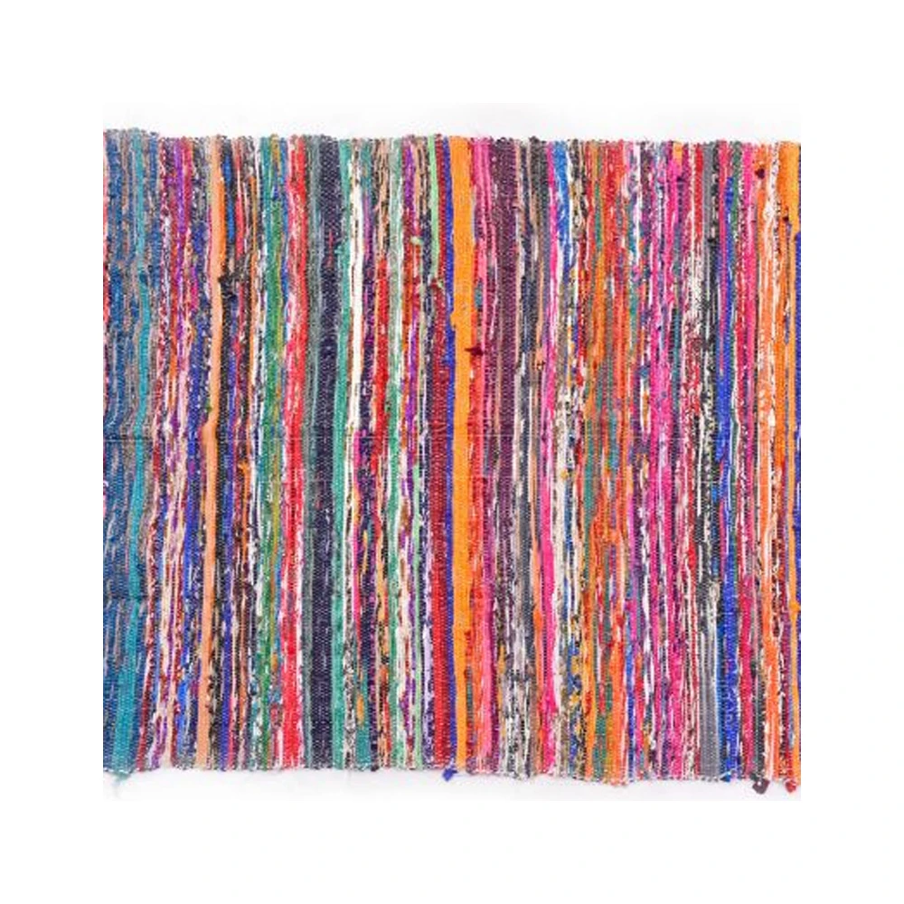 Indian Handmade Washable Rugs Carpet Bedroom Floor Mat Custom Cotton Weave Area Rag