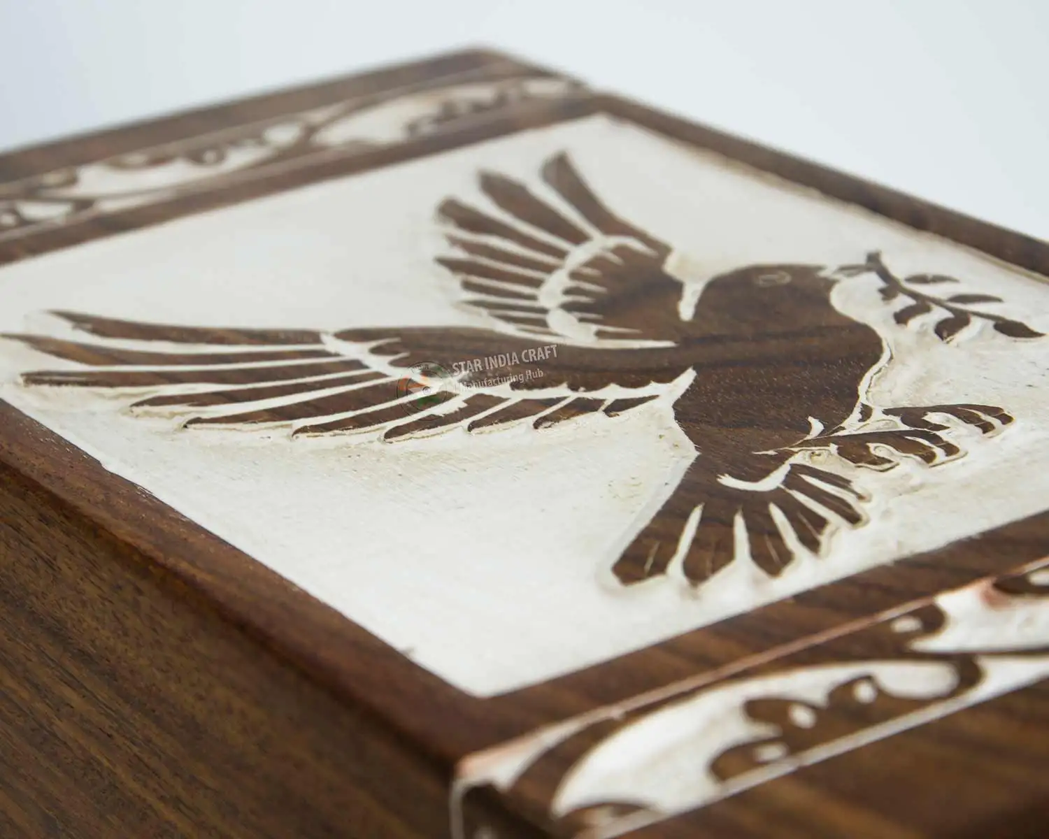 Rosewood Tree of Life Cremation Wooden Urns for Human Ashes - Adult Large Urn for Ashes