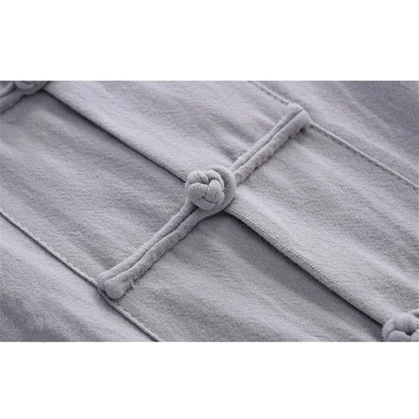 Traditional Kung Fu Clothing Set Men Summer Linen Martial Arts Uniform