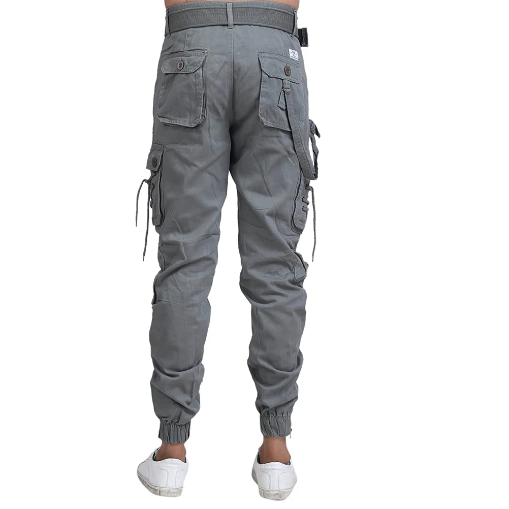 Мужские камуфляжные брюки-карго из хлопка