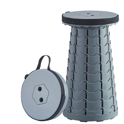 COMNENIR Folding outdoor travel fishing height adjustable retractable portable seat with bag fishing stools