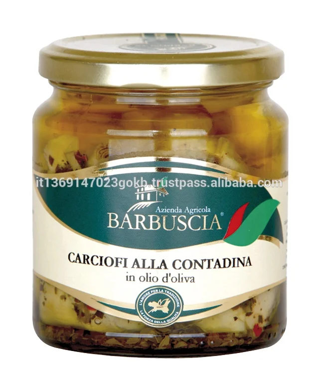 
Peasant style small artichokes - Made in Italy - Gourmet gift idea - Gluten Free - Vegan food - Azienda Agricola Barbuscia 